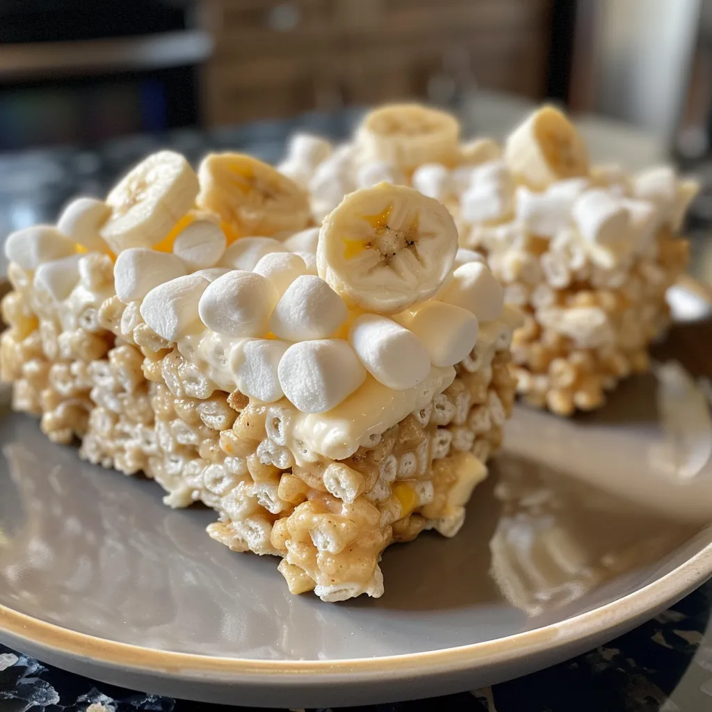 How to Make Banana Pudding Rice Krispie Treats